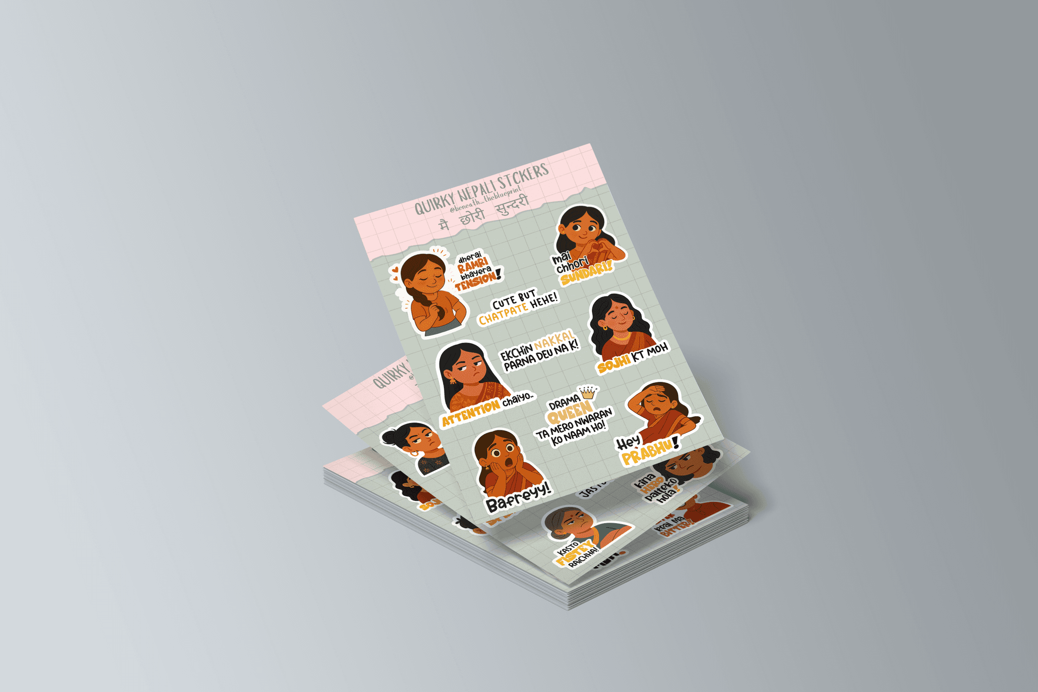 Quirky Nepali Sticker Pack (Type 2) — image 3