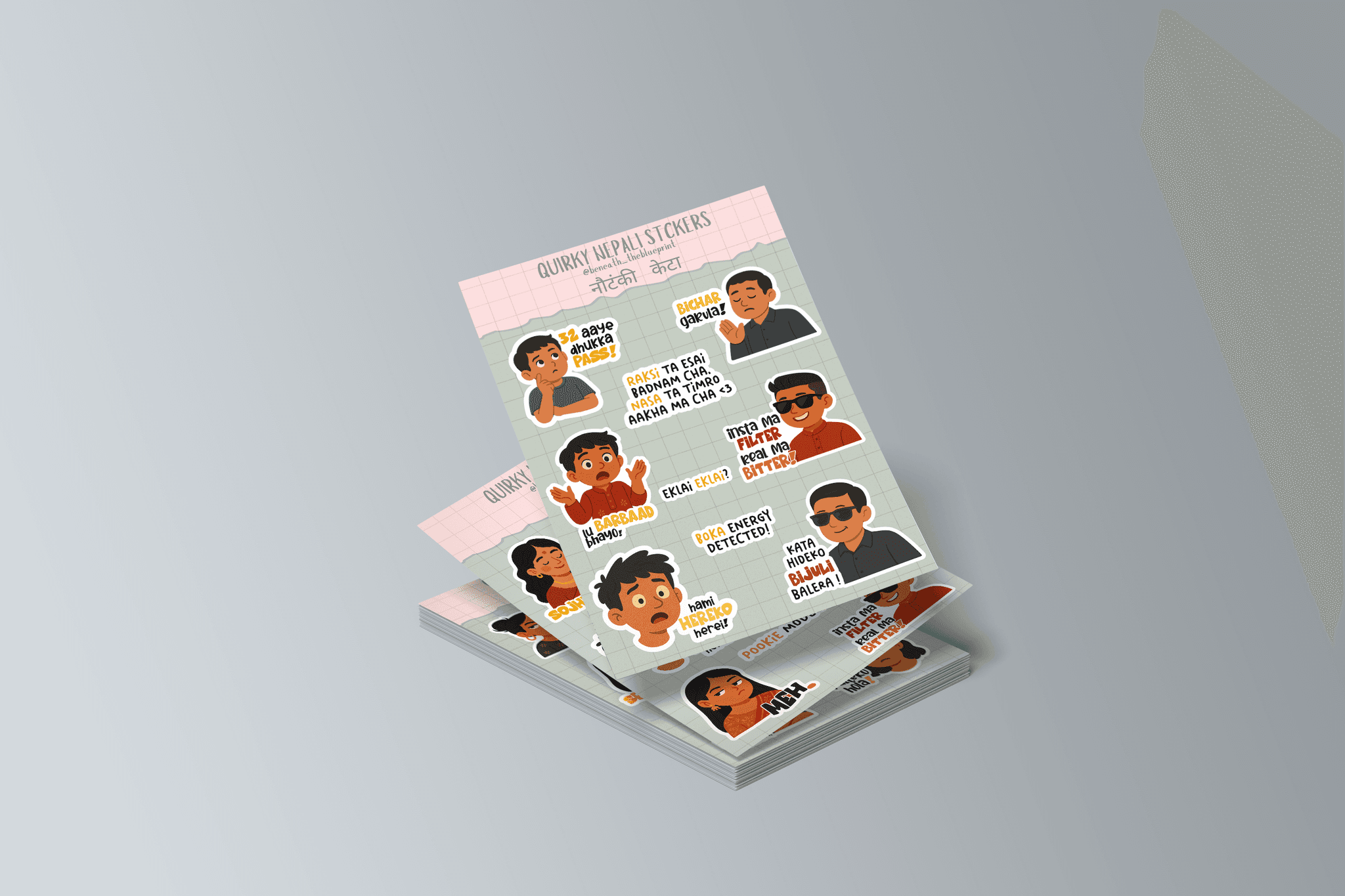Quirky Nepali Sticker Pack (Type 2) — image 4