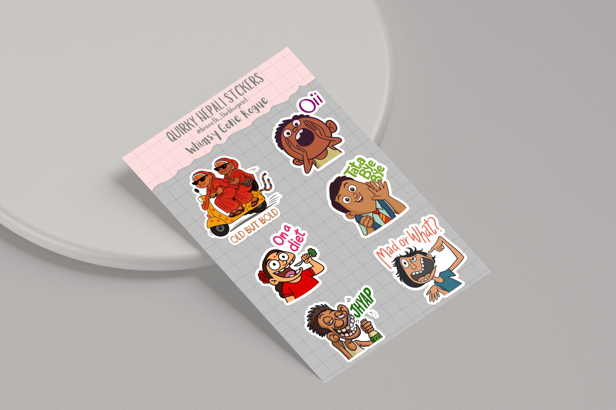 Quirky Nepali Sticker Pack (Type 1)